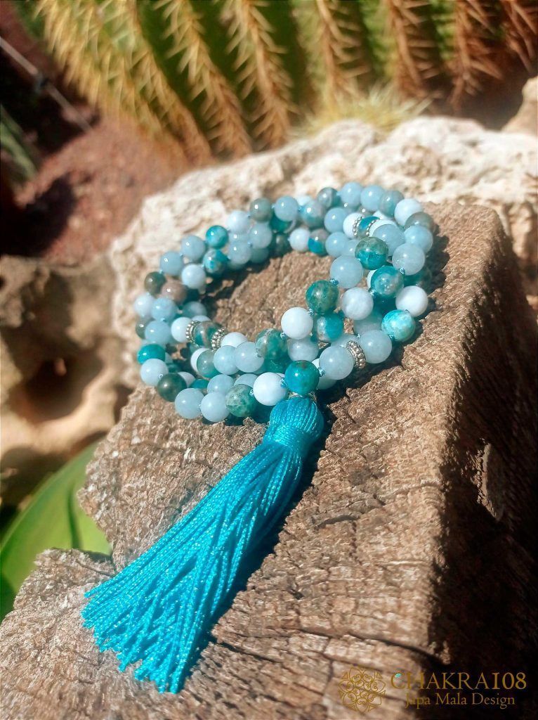 Japa Mala Quinto Chakra Visuddha