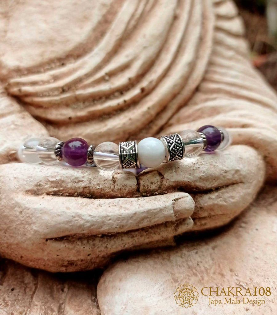 Pulsera Japa Mala Séptimo Chakra Sahasrara • Chakra108