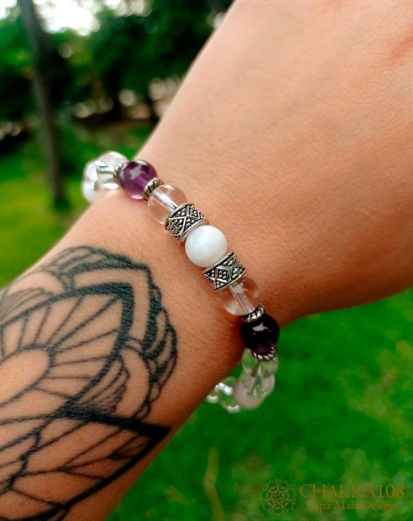 Pulsera Japa Mala Septimo Chakra Sahasrara