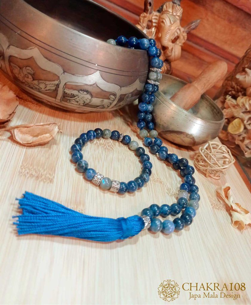 Pulsera Japa Mala Sexto Chakra Ajna