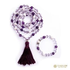 Japa Mala pulsera Septimo Chakra Sahasrara