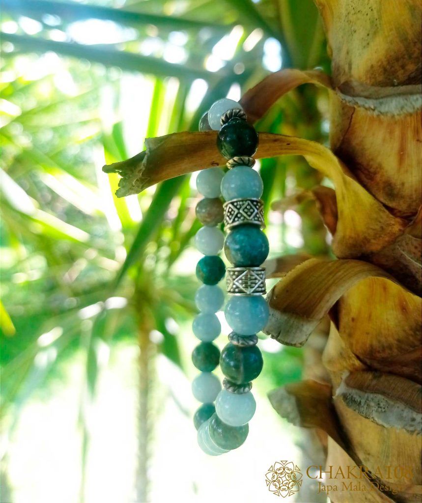 pulsera Japa Mala Quinto Chakra Visuddha