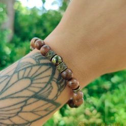 Pulsera Japa Mala Madera 2 pulsera japa mala madera