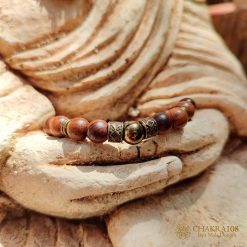 Pulsera Japa Mala Madera 4 pulsera japa mala madera