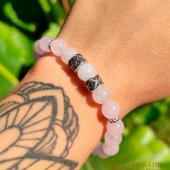 pulsera cuarzo rosa