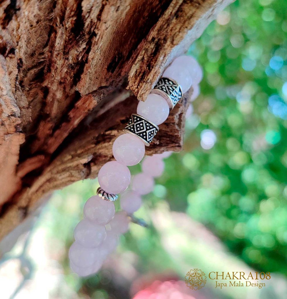 pulsera cuarzo rosa